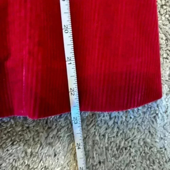 Red Corduroy Women's Top - Picture 6 of 10